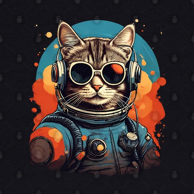 Space Cat Astronaut by FerMinem